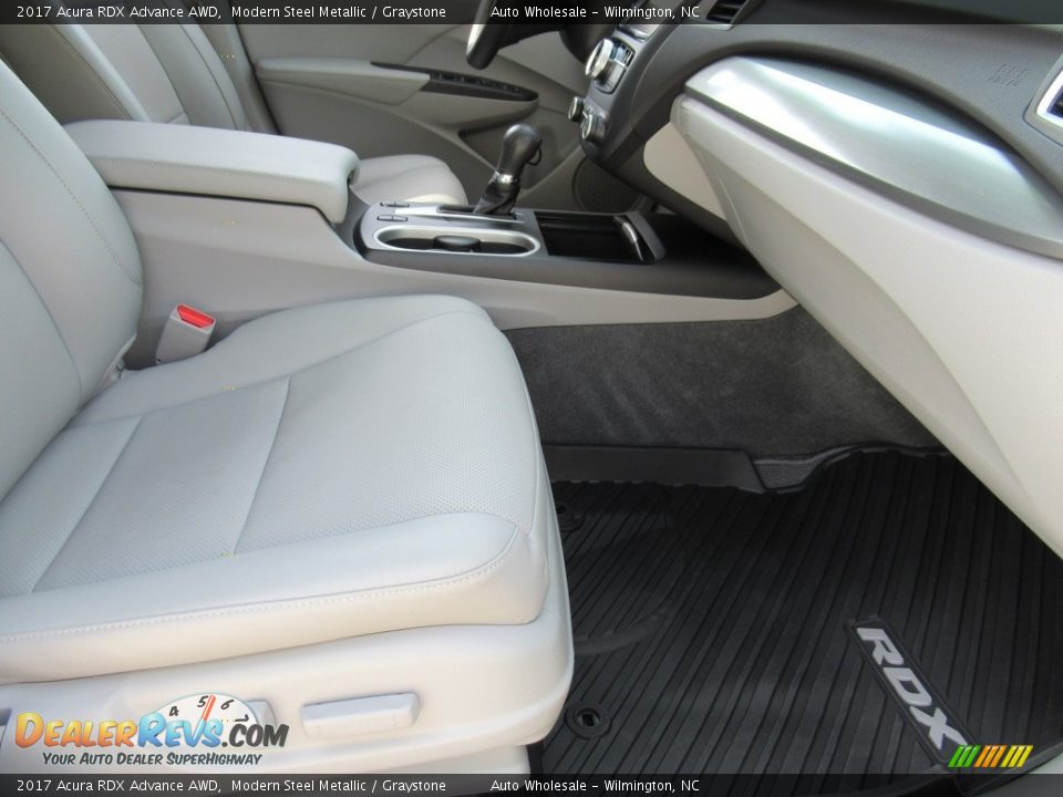2017 Acura RDX Advance AWD Modern Steel Metallic / Graystone Photo #11