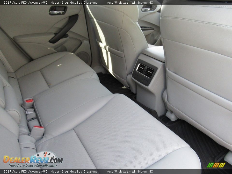 2017 Acura RDX Advance AWD Modern Steel Metallic / Graystone Photo #12