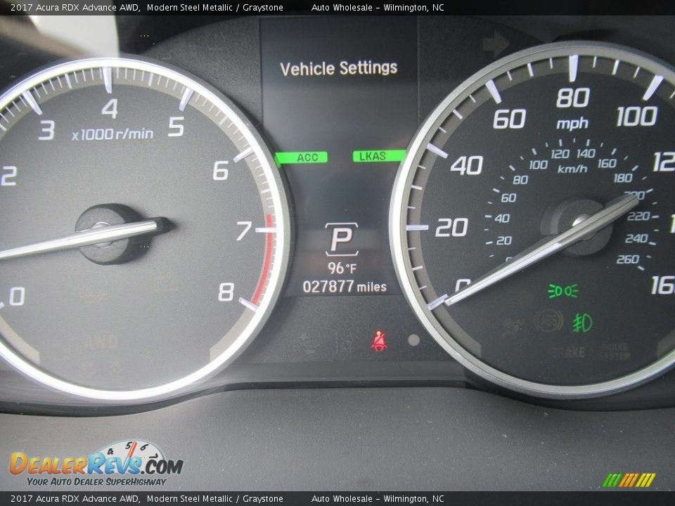 2017 Acura RDX Advance AWD Modern Steel Metallic / Graystone Photo #15