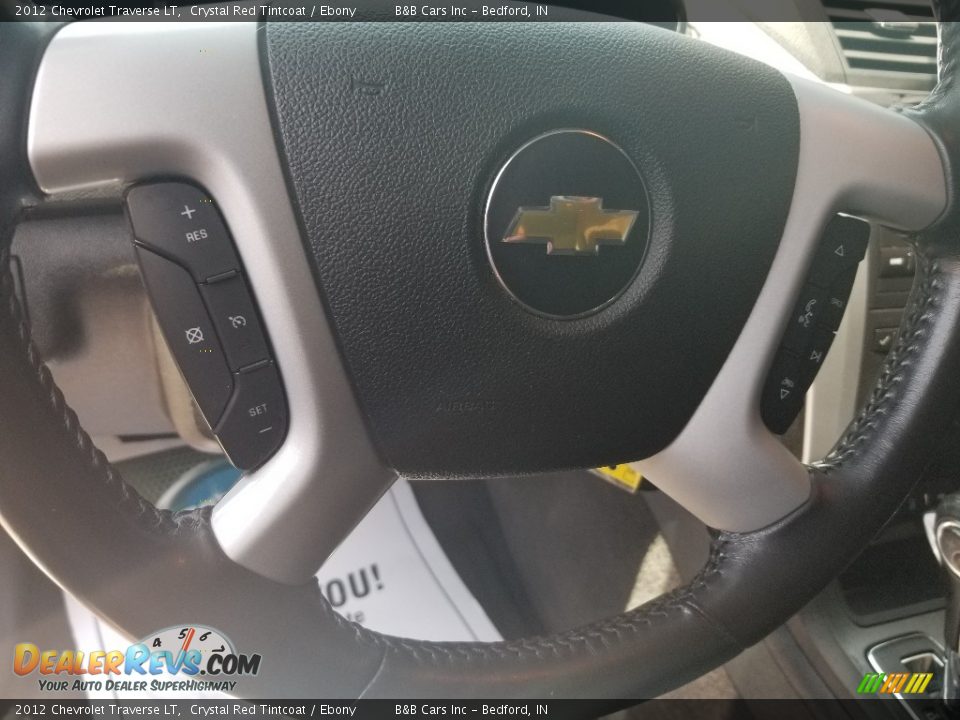 2012 Chevrolet Traverse LT Crystal Red Tintcoat / Ebony Photo #16