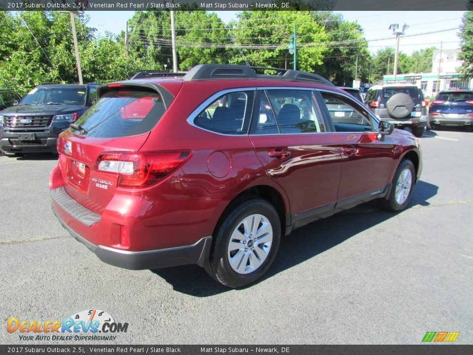 2017 Subaru Outback 2.5i Venetian Red Pearl / Slate Black Photo #6