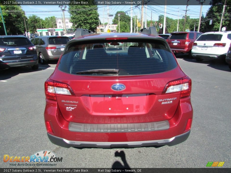 2017 Subaru Outback 2.5i Venetian Red Pearl / Slate Black Photo #7
