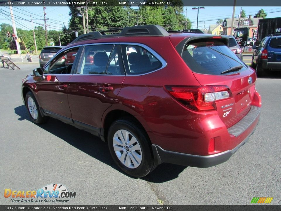 2017 Subaru Outback 2.5i Venetian Red Pearl / Slate Black Photo #8