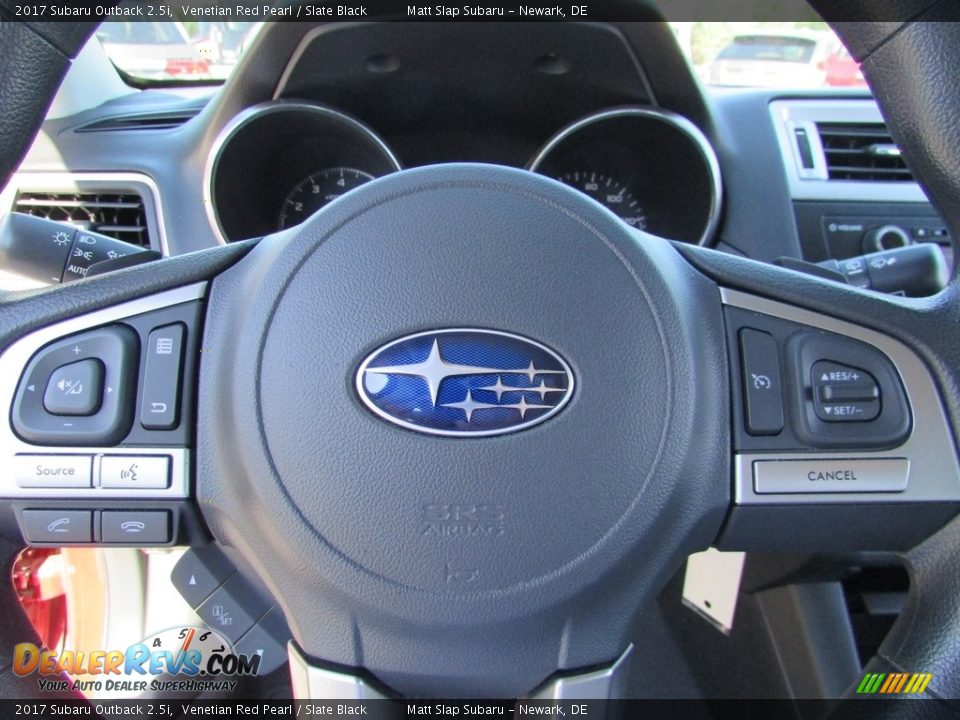2017 Subaru Outback 2.5i Venetian Red Pearl / Slate Black Photo #11
