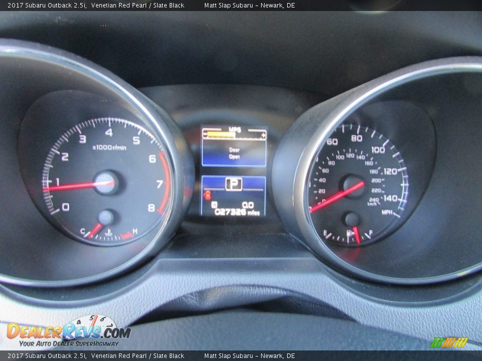 2017 Subaru Outback 2.5i Venetian Red Pearl / Slate Black Photo #27