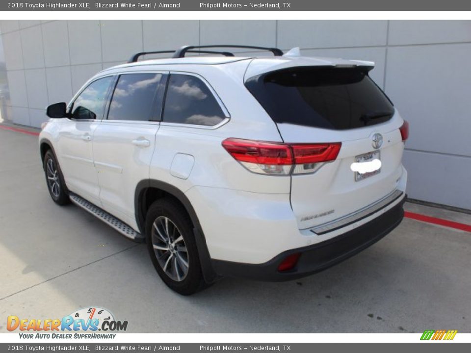 2018 Toyota Highlander XLE Blizzard White Pearl / Almond Photo #6