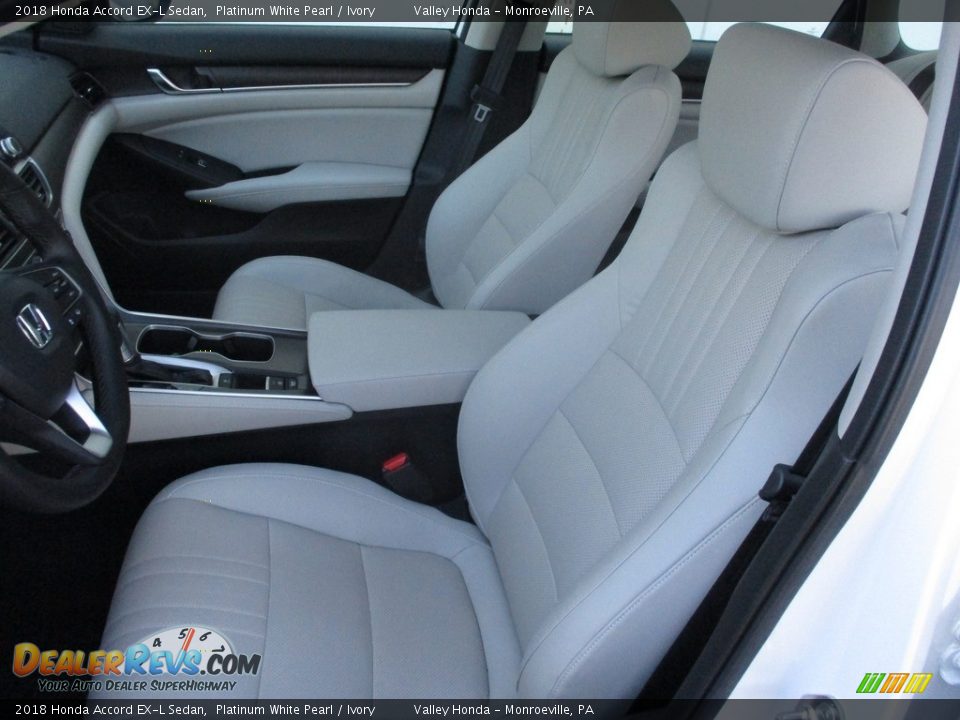 2018 Honda Accord EX-L Sedan Platinum White Pearl / Ivory Photo #11