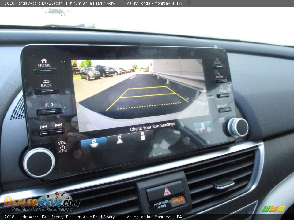 2018 Honda Accord EX-L Sedan Platinum White Pearl / Ivory Photo #16