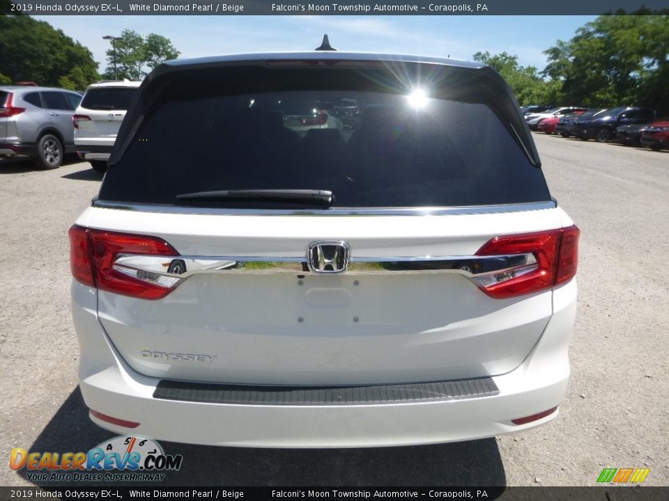 2019 Honda Odyssey EX-L White Diamond Pearl / Beige Photo #3