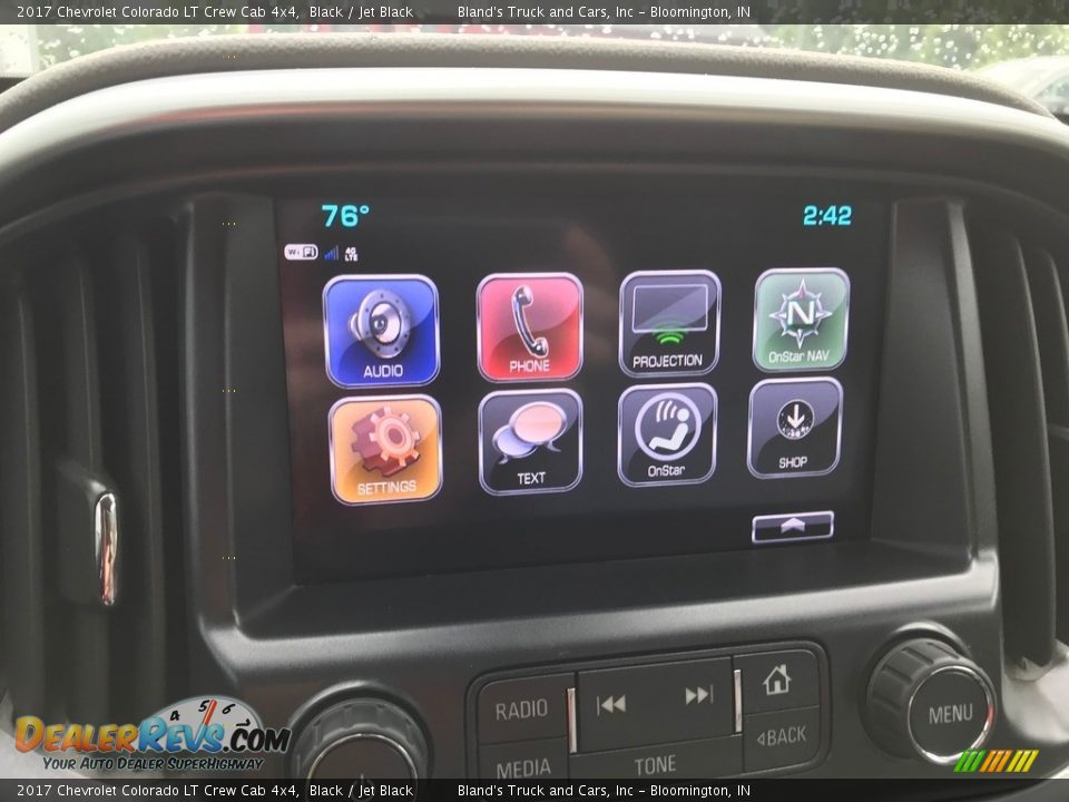 2017 Chevrolet Colorado LT Crew Cab 4x4 Black / Jet Black Photo #21