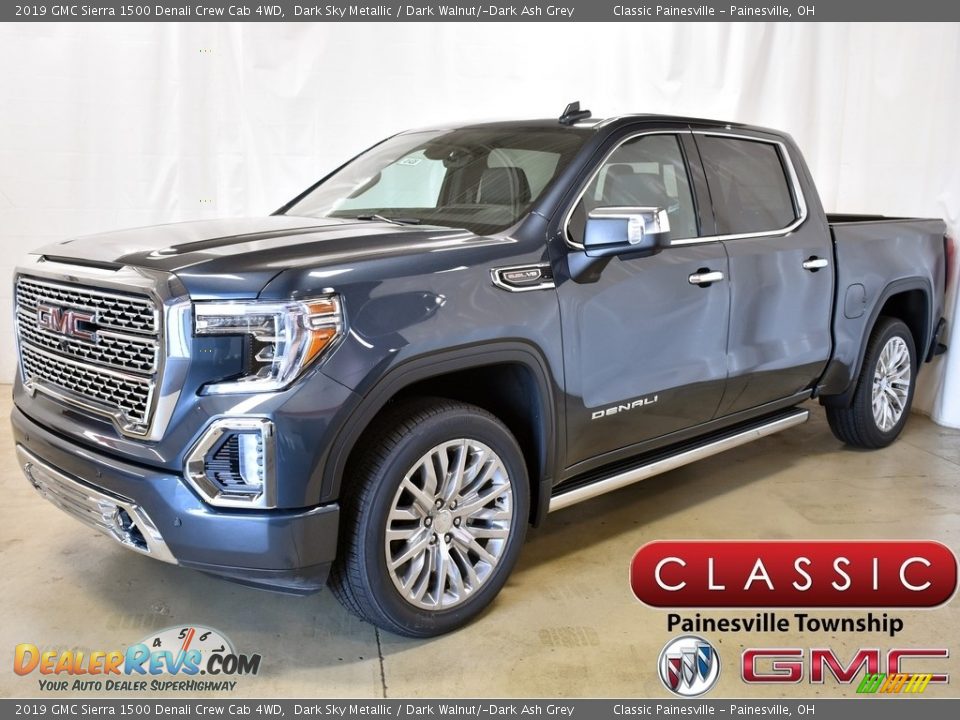 2019 GMC Sierra 1500 Denali Crew Cab 4WD Dark Sky Metallic / Dark Walnut/­Dark Ash Grey Photo #1