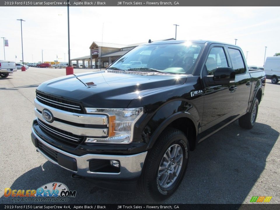 2019 Ford F150 Lariat SuperCrew 4x4 Agate Black / Black Photo #1