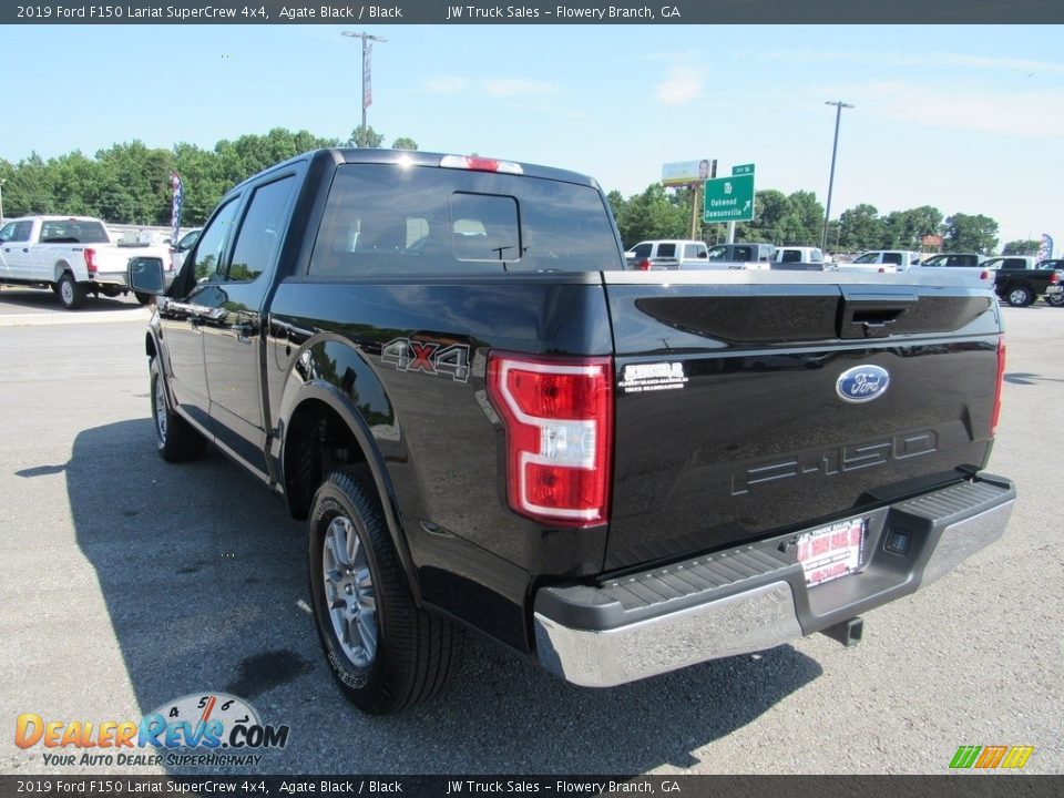 2019 Ford F150 Lariat SuperCrew 4x4 Agate Black / Black Photo #3