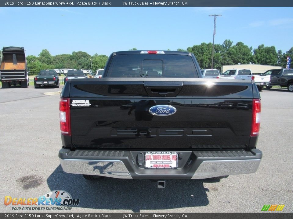 2019 Ford F150 Lariat SuperCrew 4x4 Agate Black / Black Photo #4