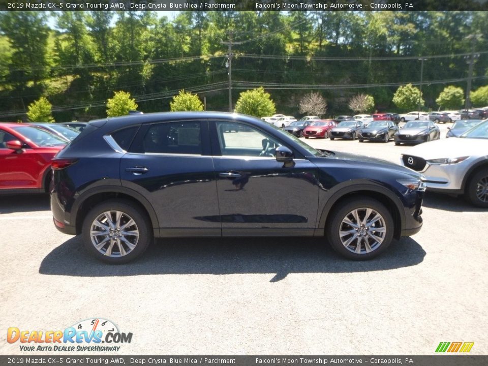 2019 Mazda CX-5 Grand Touring AWD Deep Crystal Blue Mica / Parchment Photo #1