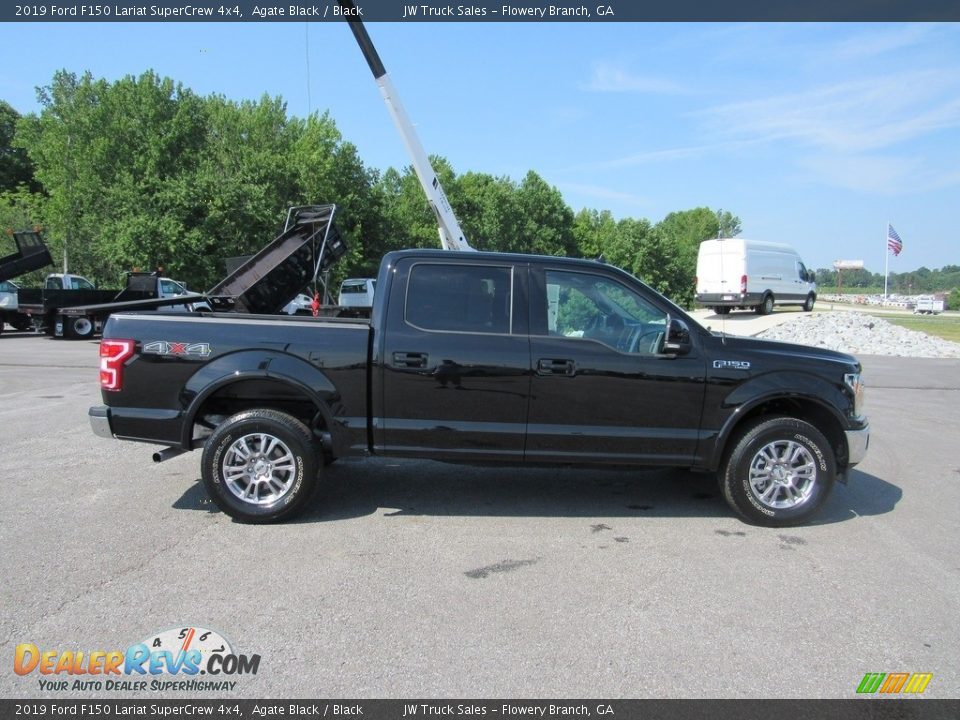 2019 Ford F150 Lariat SuperCrew 4x4 Agate Black / Black Photo #6