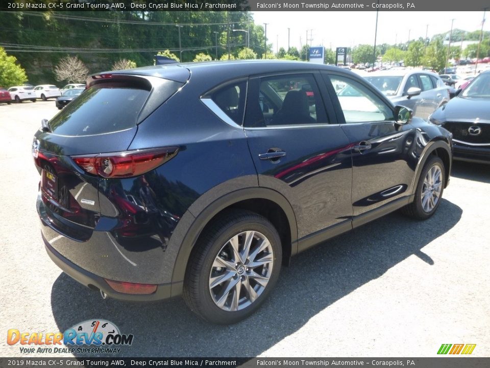 2019 Mazda CX-5 Grand Touring AWD Deep Crystal Blue Mica / Parchment Photo #2