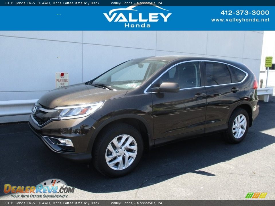 2016 Honda CR-V EX AWD Kona Coffee Metallic / Black Photo #1