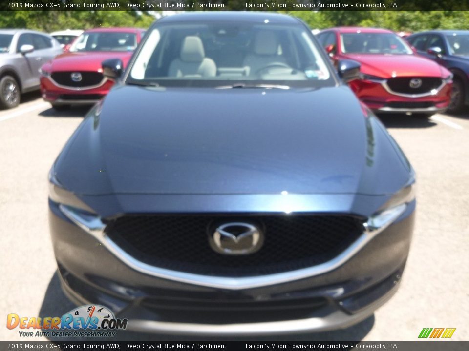 2019 Mazda CX-5 Grand Touring AWD Deep Crystal Blue Mica / Parchment Photo #4