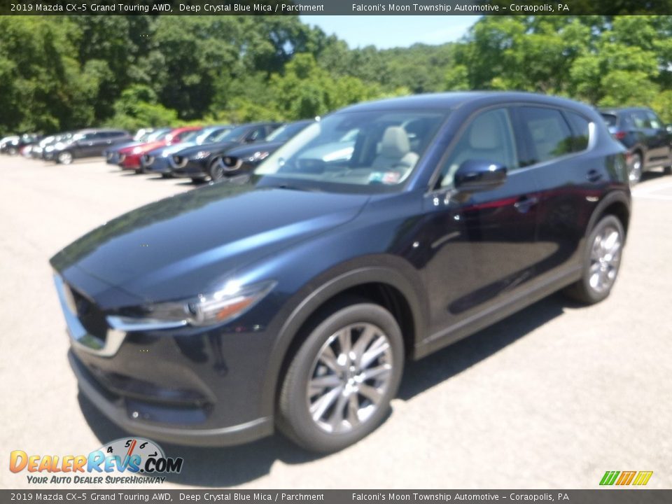 2019 Mazda CX-5 Grand Touring AWD Deep Crystal Blue Mica / Parchment Photo #5