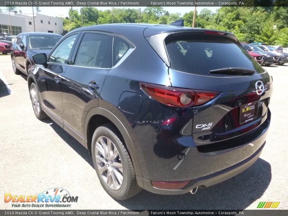 2019 Mazda CX-5 Grand Touring AWD Deep Crystal Blue Mica / Parchment Photo #6