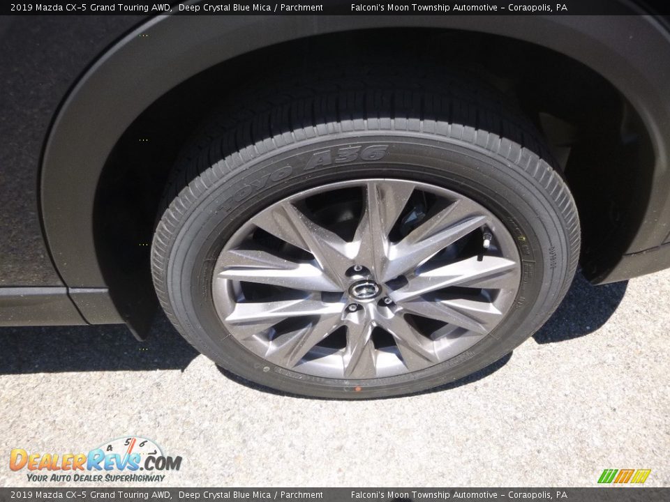 2019 Mazda CX-5 Grand Touring AWD Deep Crystal Blue Mica / Parchment Photo #7