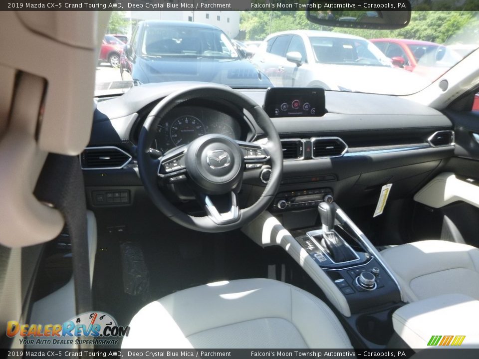 2019 Mazda CX-5 Grand Touring AWD Deep Crystal Blue Mica / Parchment Photo #9