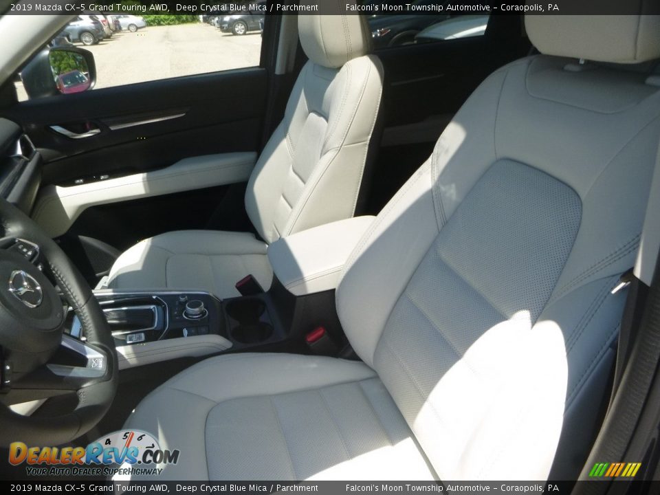 2019 Mazda CX-5 Grand Touring AWD Deep Crystal Blue Mica / Parchment Photo #11