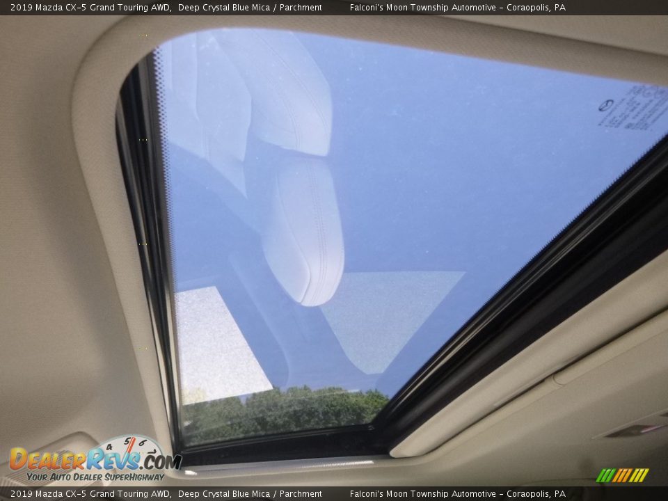 2019 Mazda CX-5 Grand Touring AWD Deep Crystal Blue Mica / Parchment Photo #13