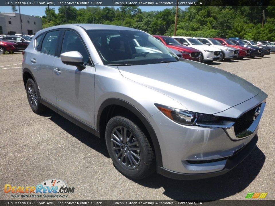 2019 Mazda CX-5 Sport AWD Sonic Silver Metallic / Black Photo #3