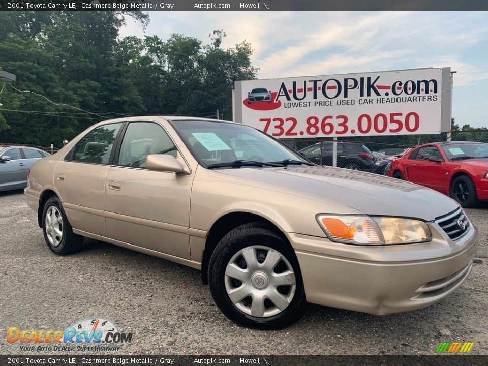 2001 Toyota Camry LE Cashmere Beige Metallic / Gray Photo #1