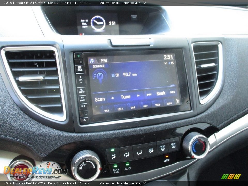 2016 Honda CR-V EX AWD Kona Coffee Metallic / Black Photo #15