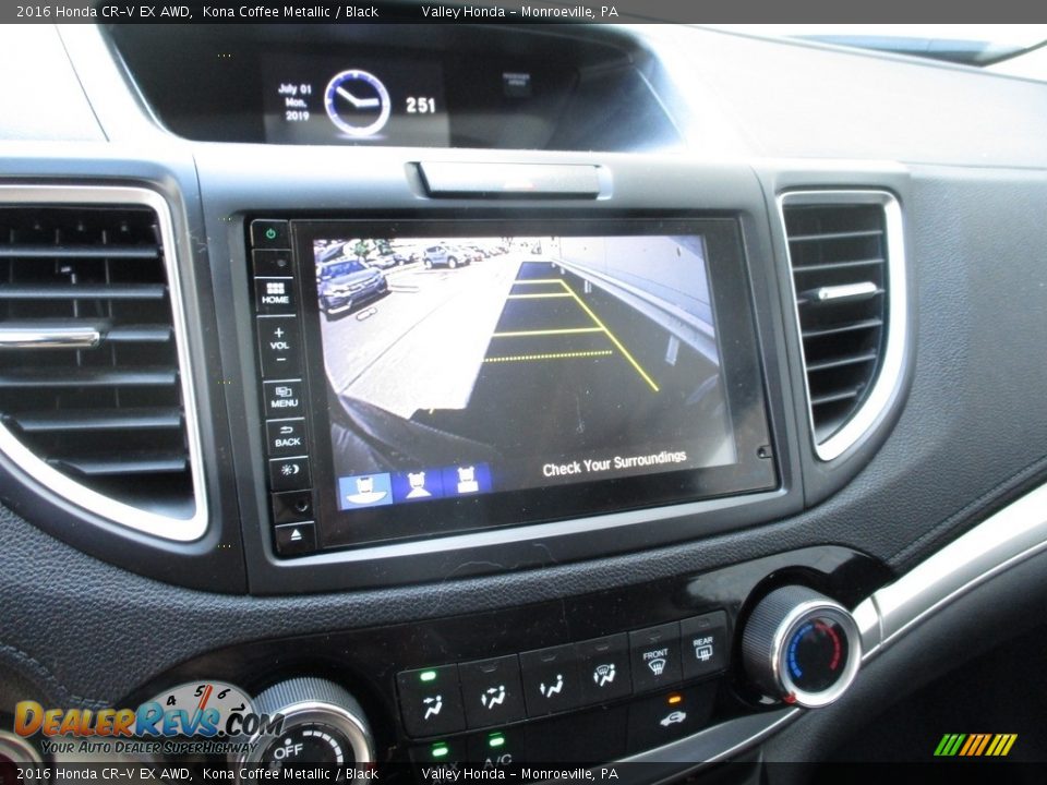 2016 Honda CR-V EX AWD Kona Coffee Metallic / Black Photo #16