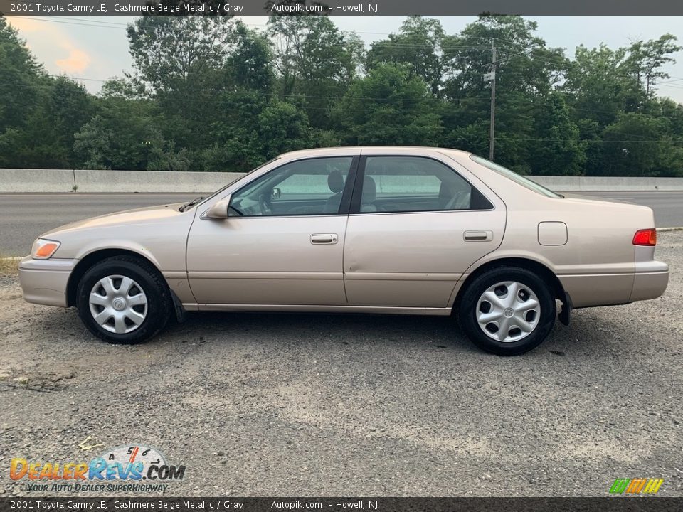 2001 Toyota Camry LE Cashmere Beige Metallic / Gray Photo #6