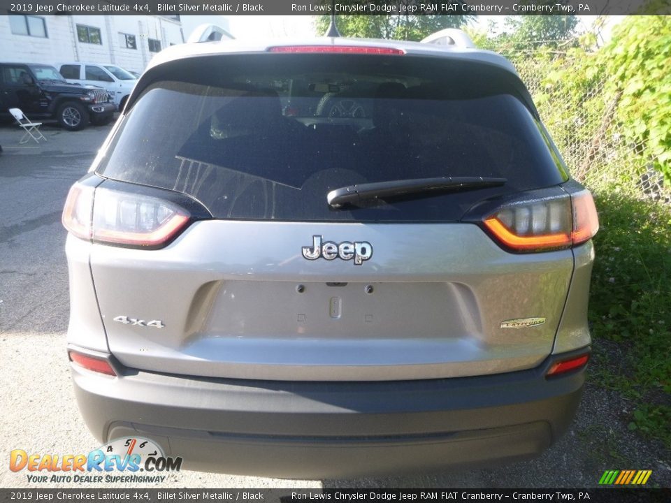 2019 Jeep Cherokee Latitude 4x4 Billet Silver Metallic / Black Photo #4