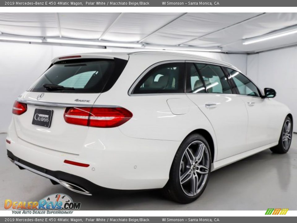 2019 Mercedes-Benz E 450 4Matic Wagon Polar White / Macchiato Beige/Black Photo #3