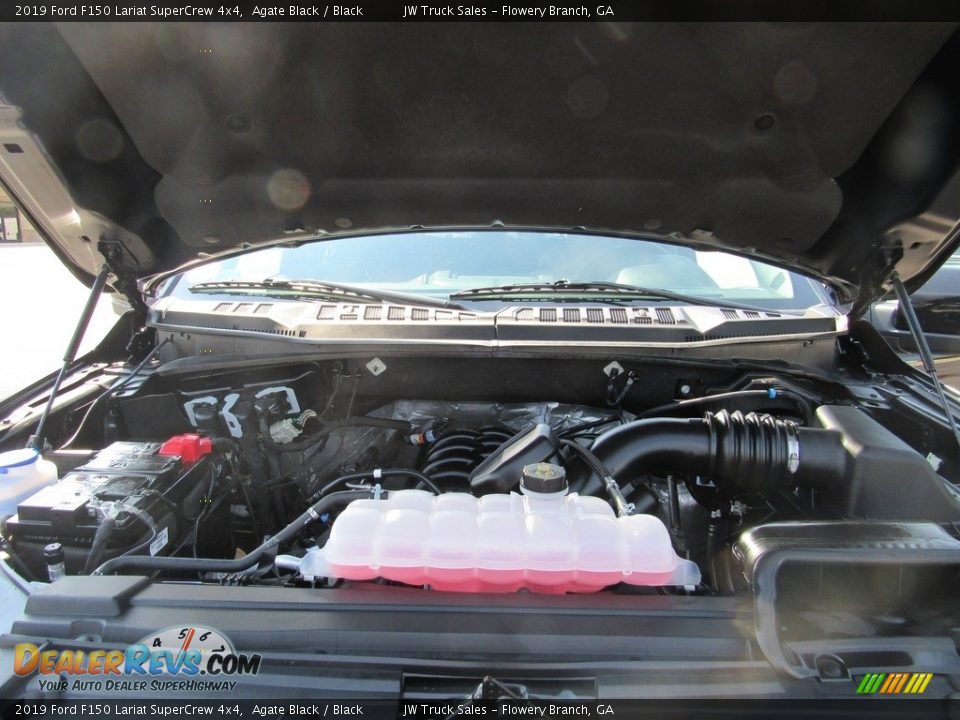 2019 Ford F150 Lariat SuperCrew 4x4 Agate Black / Black Photo #34