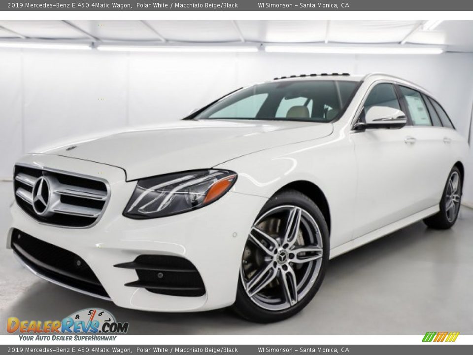 2019 Mercedes-Benz E 450 4Matic Wagon Polar White / Macchiato Beige/Black Photo #6