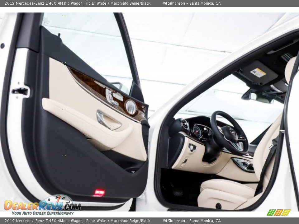 2019 Mercedes-Benz E 450 4Matic Wagon Polar White / Macchiato Beige/Black Photo #9
