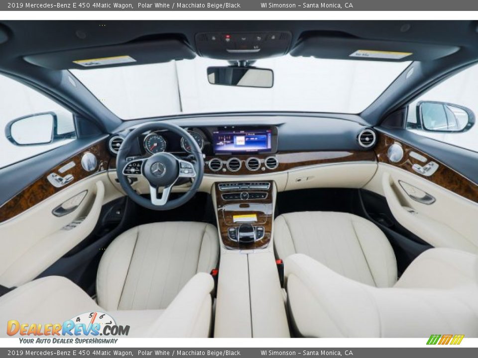 2019 Mercedes-Benz E 450 4Matic Wagon Polar White / Macchiato Beige/Black Photo #10