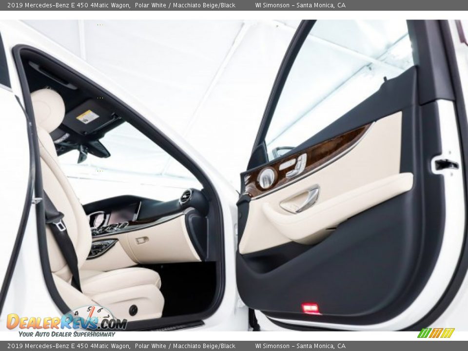 2019 Mercedes-Benz E 450 4Matic Wagon Polar White / Macchiato Beige/Black Photo #15