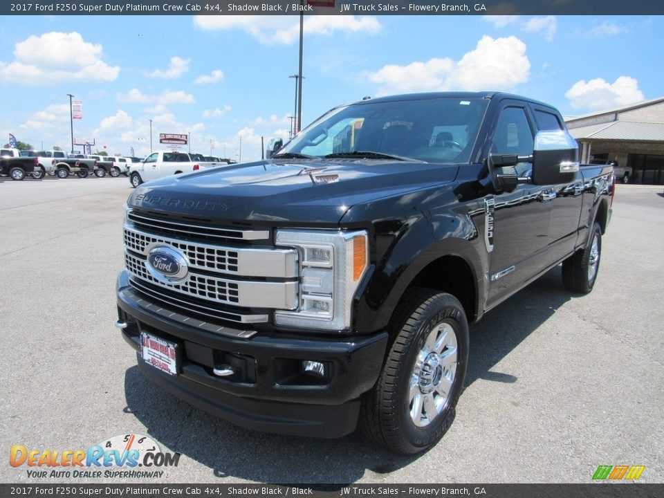 2017 Ford F250 Super Duty Platinum Crew Cab 4x4 Shadow Black / Black Photo #1