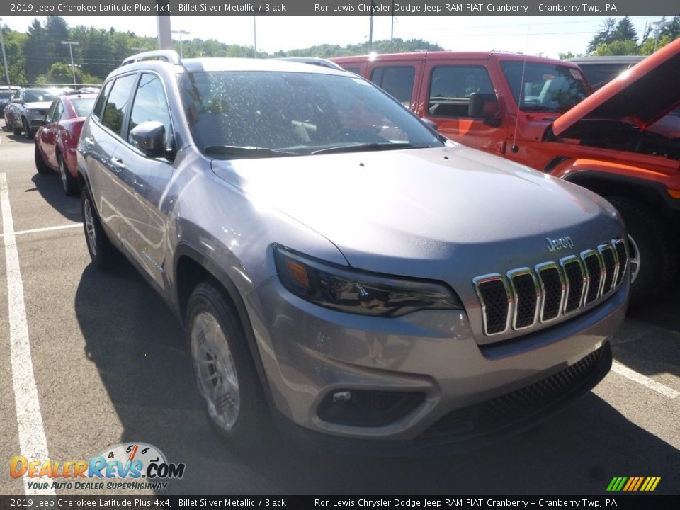 2019 Jeep Cherokee Latitude Plus 4x4 Billet Silver Metallic / Black Photo #6