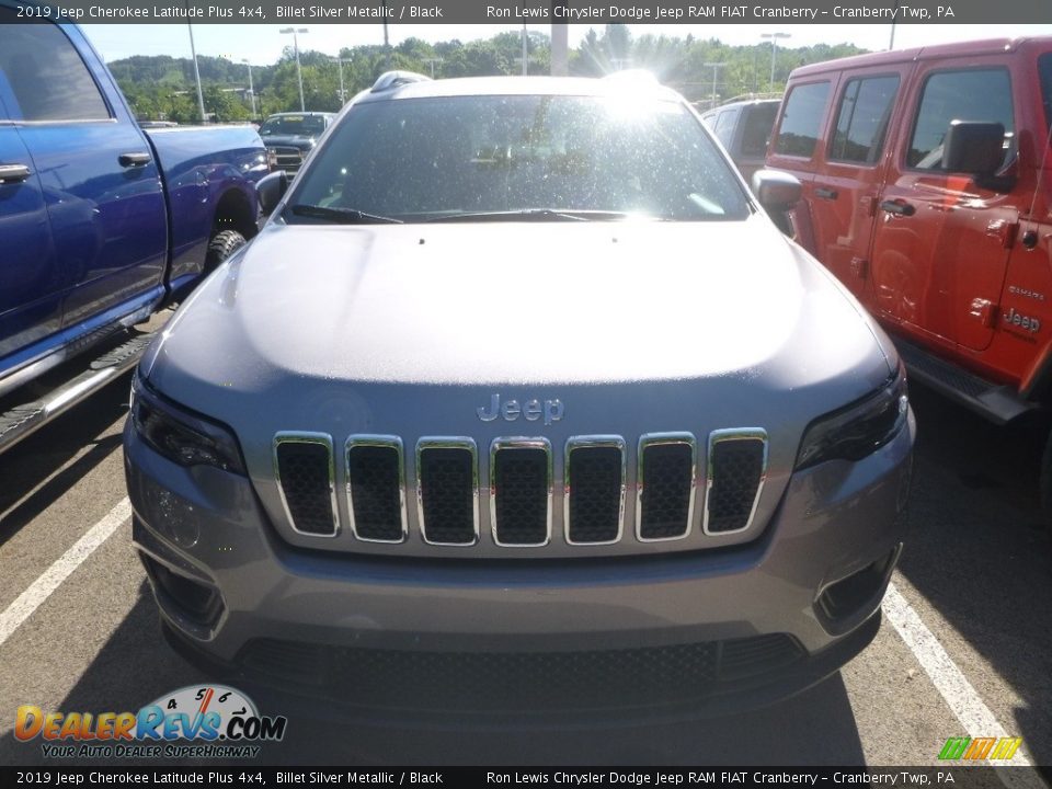 2019 Jeep Cherokee Latitude Plus 4x4 Billet Silver Metallic / Black Photo #7
