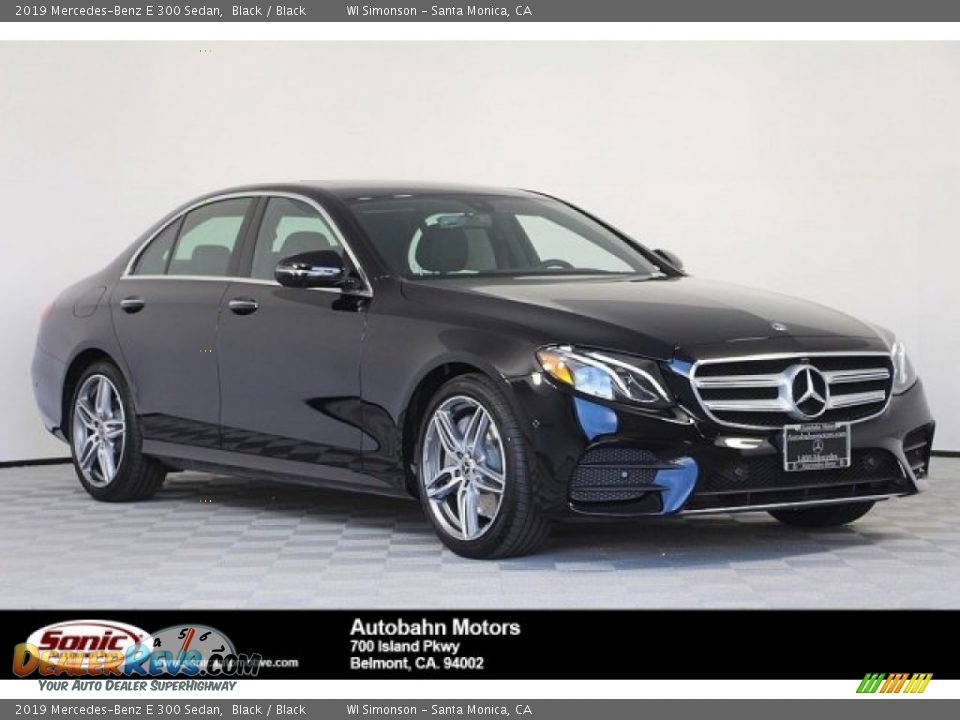 2019 Mercedes-Benz E 300 Sedan Black / Black Photo #1
