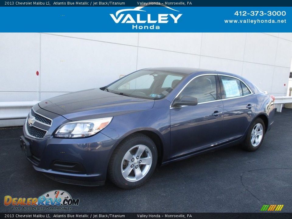 2013 Chevrolet Malibu LS Atlantis Blue Metallic / Jet Black/Titanium Photo #1