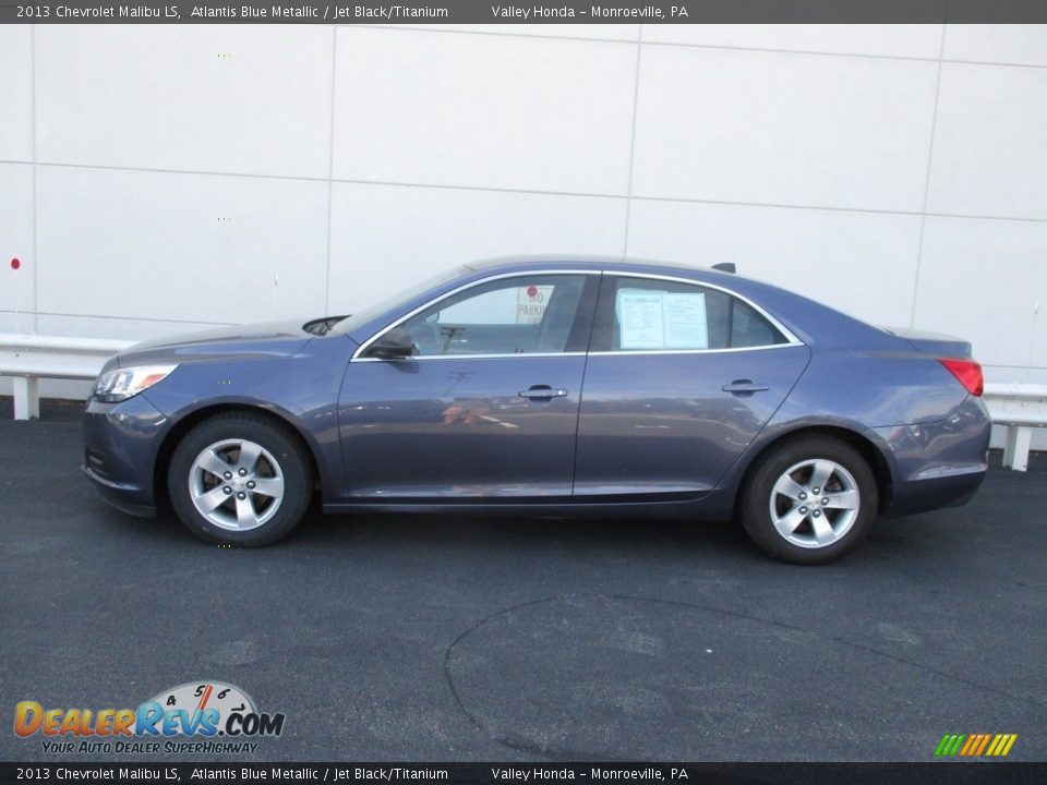 2013 Chevrolet Malibu LS Atlantis Blue Metallic / Jet Black/Titanium Photo #2