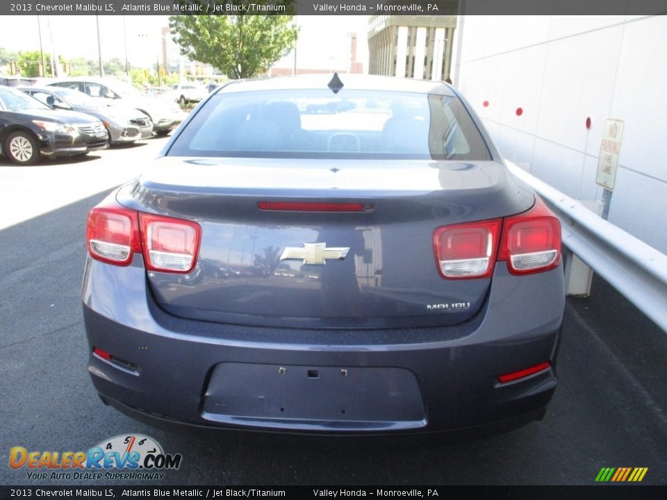 2013 Chevrolet Malibu LS Atlantis Blue Metallic / Jet Black/Titanium Photo #4