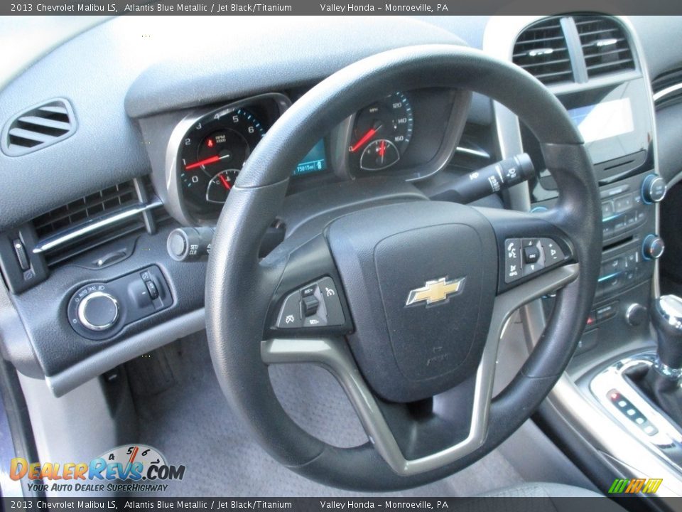2013 Chevrolet Malibu LS Atlantis Blue Metallic / Jet Black/Titanium Photo #13