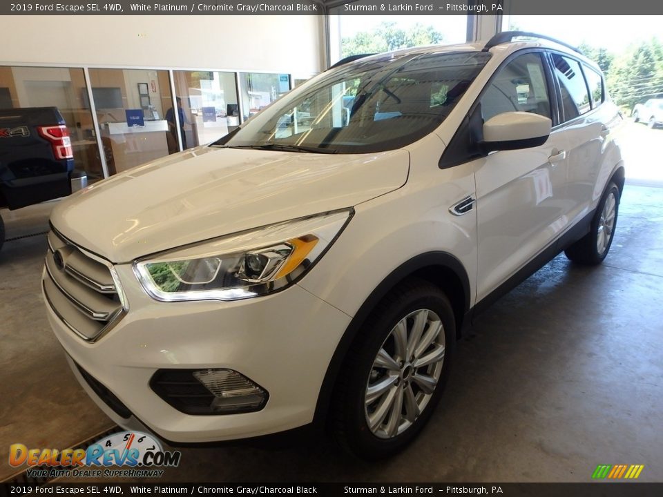 2019 Ford Escape SEL 4WD White Platinum / Chromite Gray/Charcoal Black Photo #5